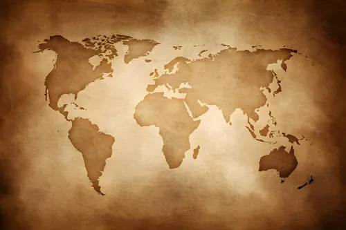 Vista 10 de Old World Map Rug - Alfombra de 2 x 3, alfombra retro marrón de los años 70 para adultos, adolescentes y niños, alfombra antideslizante de franela