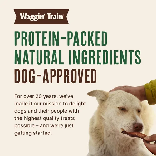 Vista 9 de Waggin' Train Golosinas de pollo para perros, hechas con pechugas de pollo 100% reales, solo dos ingredientes naturales, gran golosina para perros