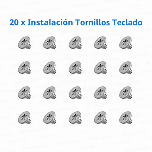 Vista 5 de Teclado estadounidense con cable flexible + kit de tornillos de repuesto para MacBook Air de 13 pulgadas con pantalla Retina A2179 principios de 2020