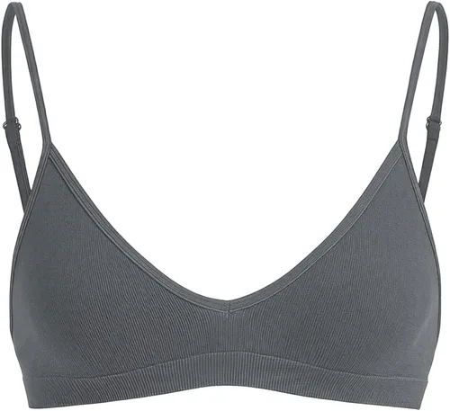 Vista 17 de SweatyRocks Bralette Triangular para Mujer con Escote Pronunciado Sujetador con Cuello en V Sin Cables Sin Relleno Suave Cómodo para Uso Diario
