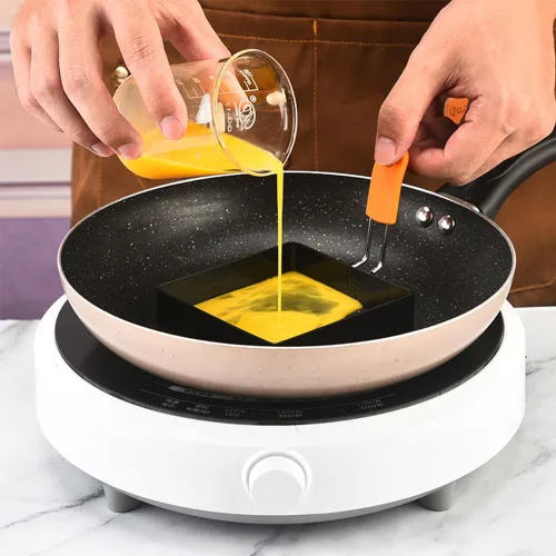 Vista 3 de 3.9 in 1/2 Pcs Egg Ring Non-stick Egg Cooker Ring Stainless Steel Heat