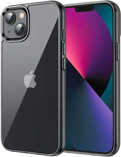 Vista 11 de JETech - Funda para iPhone 13 de 15,5 cm, cubierta de goma a prueba de golpes que no se pone amarilla, parte trasera transparente antiarañazos