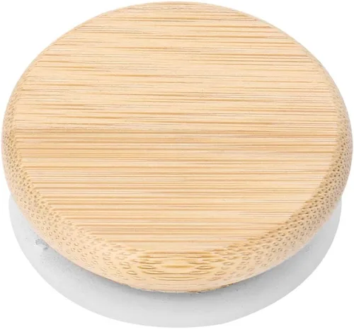 Vista 2 de Freebily Tapas de bambú Marson para frascos de silicona con sello de silicona para tarros de conservas de boca pequeña/regular/ancha, tipo B