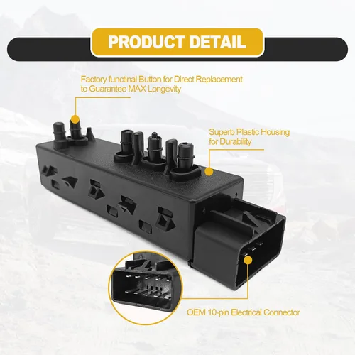 Vista 5 de Interruptor de ajuste de control de asiento eléctrico de 8 vías para pasajero delantero derecho compatible con GMC Sierra Yukon Chevrolet Avalanche