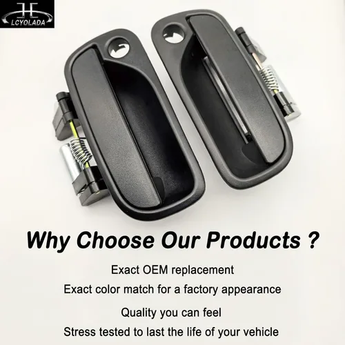 Vista 6 de 2 manijas exteriores de la puerta delantera izquierda para conductor y pasajero derecho para Toyota Tundra 2000-2003, para camioneta Tundra