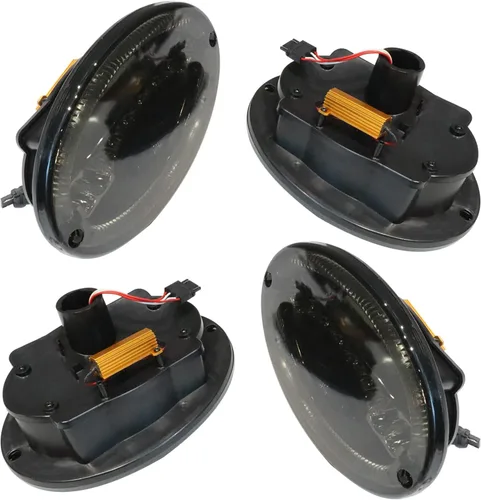 Vista 5 de Corvette C5 - Luces traseras LED para freno, lámpara de freno compatible con Chevy C5 Corvette 1997-2004 (NEGRO), sin arnés Hyperflash LFMOT00990
