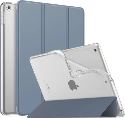 Vista 34 de MoKo Funda compatible con iPad de 9ª/8ª/7ª generación de 10.2 pulgadas (2021/2020/2019), delgada y ligera funda inteligente con protector trasero