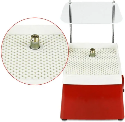Vista 6 de Mini amoladora industrial de vitrales portátil, protector contra salpicaduras, bandeja de protección facial, herramienta de molienda de arte