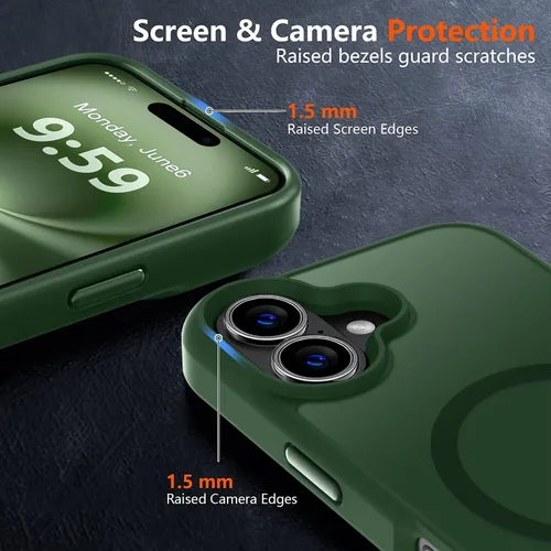 Vista 517 de MOCCA - Funda magnética resistente para iPhone XR de 6.1 pulgadas, compatible con MagSafe, funda con protección contra caídas de grado militar