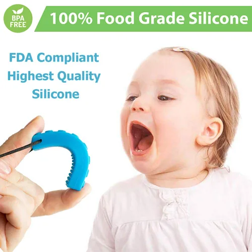 Vista 2 de Collar masticable, paquete de collar sensorial para masticar para niños con masticación, TDAH, autismo, necesidades de morder, masticable motor
