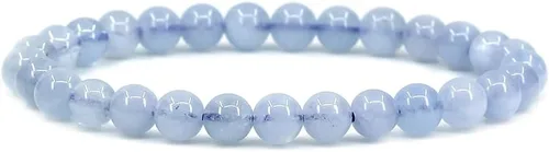 Vista 34 de Angelstones Gemstones 6mm Round Beads Healing Crystal Bracelet for women Amatista