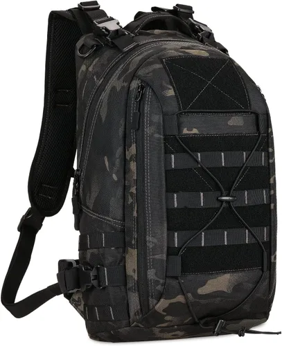 Vista 8 de HUNTVP Mochila táctica militar MOLLE mochila de caza mochila táctica Backpck paquete de asalto que se puede fijar con el chaleco y el cinturón