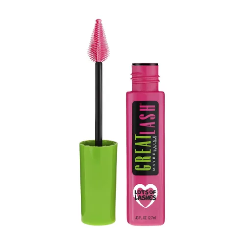 Vista 9 de Maybelline Great Lash Lots Of Lashes - Máscara de pestañas lavable, voluminizadora, engrosadora y rizadora, negro más negro, 2