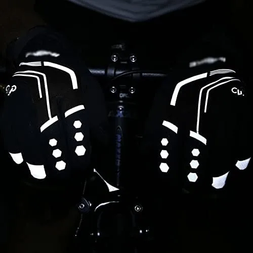 Vista 5 de WSSBK - Guantes de ciclismo de invierno, con almohadilla de gel, térmicos, para hombres y mujeres, para deportes al aire libre, guantes de esquí