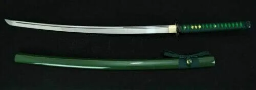 Vista 9 de Espada samurái japonesa de 41 pulgadas, hoja de espiga completa, muy afilada