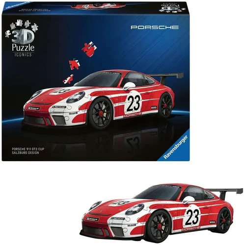 Vista 3 de Ravensburger Iconics: Porsche 3D Puzzle para niños 8+