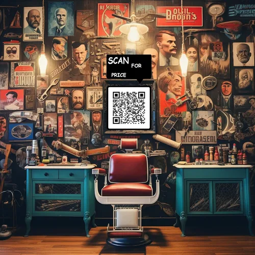 Vista 6 de Personalizar código QR imagen/texto vinilo adhesivo parachoques adhesivo para restaurantes, oficina, hogar (3 pulgadas de ancho)