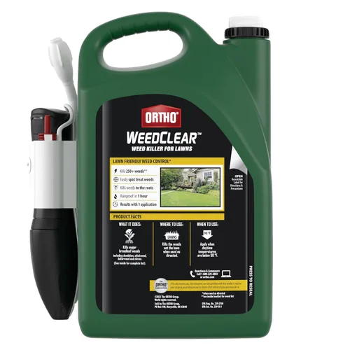Vista 11 de Ortho WeedClear herbicida para césped con Comfort Wand, mata más de 250 malas hierbas incluyendo diente de león y trébol, 1 galón.