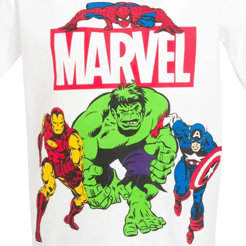Vista 7 de Marvel Avengers Spider-Man Iron Man Thor 3 Pack T-Shirts Toddler to Big Kid