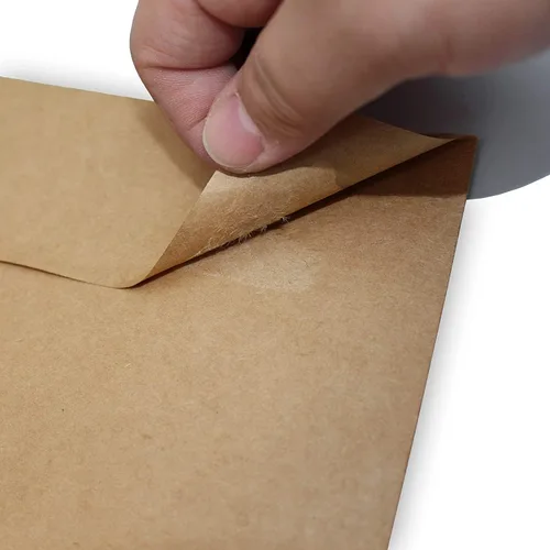 Vista 6 de Xxcxpark 100 unidades de sobres de invitación imprimibles A6 4.75x6.5 pulgadas, sobres autoadhesivos de 120GSM de papel kraft marrón