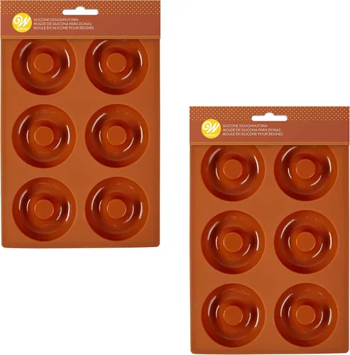 Vista 7 de Wilton Bandejas para Donas de Silicona Antiadherente de Grado Alimenticio, Bandejas para Hornear, Juego de 2