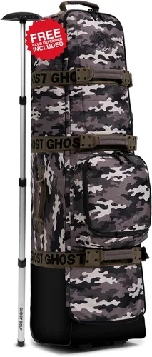 Vista 8 de Ghost Golf AWOL - Bolsa de viaje de golf para aerolíneas con ruedas, funda de viaje acolchada suave para palos de golf que se adapta a todas