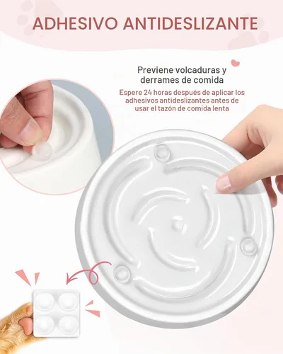 Vista 8 de TRUVIC Recipientes de alimentación lenta para perros de cerámica, tazón de rompecabezas de alimentación lenta de 1.5 tazas para perros que comen