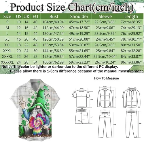 Vista 4 de Male Spring and Summer Short Sleeve Button Down Shirts Casual Lapel Full Print 70s Shirts Men