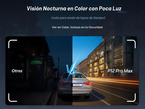 Vista 8 de Pelsee P12 Pro Max 4K+2.5K Espejo Dash Cam w/Starvis 2 IMX678