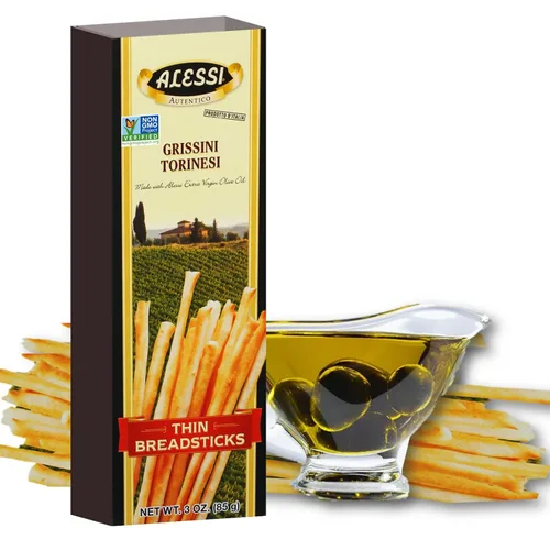 Vista 7 de Alessi Palitos de Pan con Ajo, 4.4 onzas (paquete de 1)