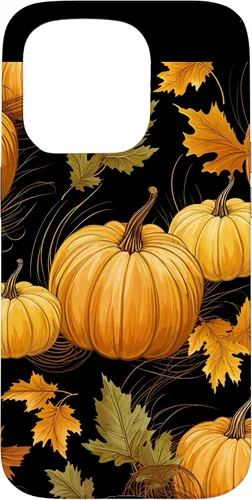 Vista 14 de Autumn Leaves Pumpkins Fall Season Thanksgiving Halloween Case for iPhone 16