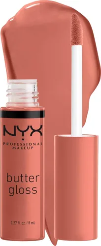Vista 30 de NYX MAQUILLAJE PROFESIONAL Brillo de mantequilla, brillo de labios no pegajoso, - Eclair (rosa)