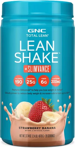 Vista 4 de GNC Total Lean - Batido magro + Slimvance sin cafeína, mantequilla de maní y chocolate (20 porciones)