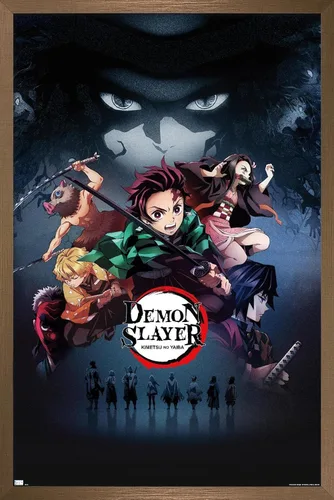 Vista 12 de Demon Slayer - Póster de pared Key Visual 3, 34 pulgadas de largo x 22.4 pulgadas de ancho, versión premium sin marco