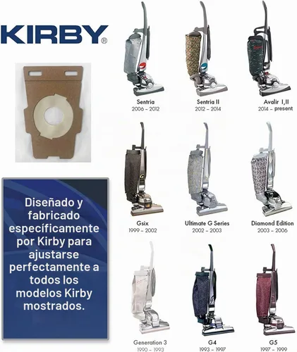 Vista 3 de Cinta de aspiradora Kirby de 2 unidades Pieza de repuesto original OEM #301291G Compatible con todos los modelos de aspiradora vertical Kirby