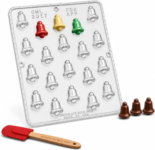 Vista 3 de Molde de caramelo de chocolate tamaño mordedura campana Navidad 2017