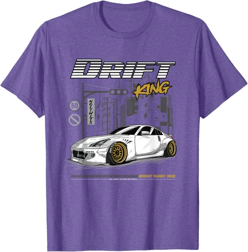 Vista 7 de Z34 370 Fairlady Z - Camiseta gráfica de cuerpo ancho, Negro, S