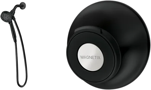Vista 19 de Moen Engage Magnetix Níquel cepillado resistente a manchas de 3.5 pulgadas, cabezal de ducha de mano desmontable de seis funciones con sistema