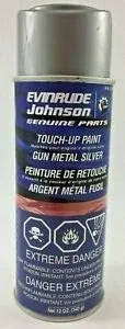 Vista 2 de OEM BRP OMC 2000 Johnson Evinrude Gun Metal Silver Pintura en aerosol