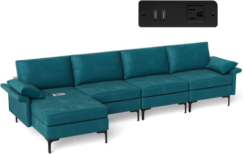 Vista 28 de Giantex Juego de 2 sofás individuales, silla decorativa, con cómodo cojín de 5 pulgadas, reposabrazos con cremallera, patas de acero, sillón de sala