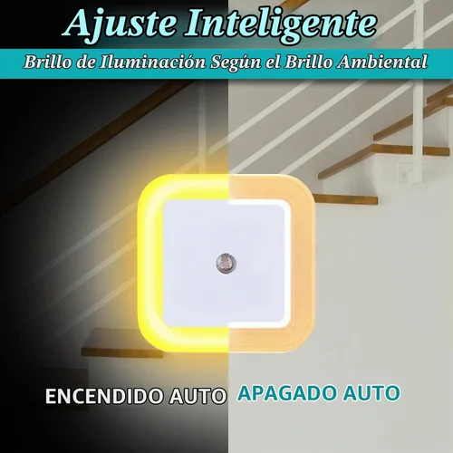 Vista 4 de Hortsun Paquete de 24 Luces Nocturnas LED que se Enchufan a la Pared con Sensor Inteligente de Oscuridad Automático, Luces Enchufables Automáticas