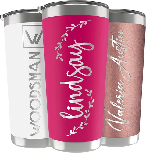 Vista 13 de Regalos personalizados para hombres, 30 onzas, vasos personalizados con tapa, azul marino, tazas de café de viaje aisladas, juego de popote