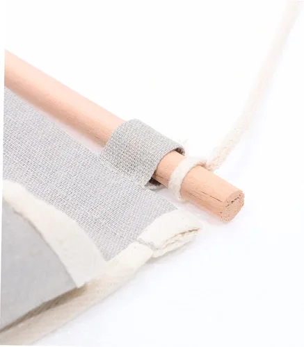 Vista 8 de Cabilock Bolsa de almacenamiento colgante Gancho para colgar en la puerta, organizador de dormitorio, bolsa para colgar en la pared gris para oficina