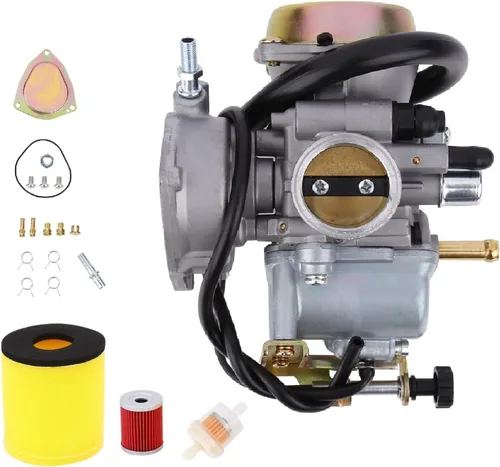 Vista 7 de Carburador Ozark 250 compatible con Suzuki LT-F250 Ozark 2002-2009 2012-2014, LT-Z250 QuadSport Z 2004-2009, repuesto # 13200-21G10 13200-05G22