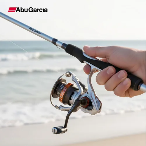 Vista 5 de Abu Garcia Revo X Carrete Giratorio y Combo de Caña de Pesca