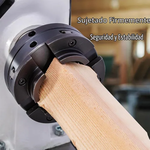 Vista 3 de CXRCY Portabrocas de torno de 4 pulgadas para carpintería, juego de mandíbulas de torno de madera autocentrante de 4 mandíbulas con rosca de 1 x 8