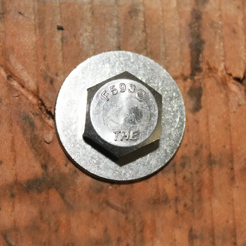 Vista 8 de Tornillos de cabeza hexagonal de acero inoxidable 3/8-16x4, tuercas, arandelas planas y de bloqueo, 18-8 (304) S/S, totalmente roscados por perno