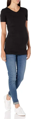 Vista 5 de Tienda Essentials Camiseta de maternidad de manga corta con cuello en V para mujer, paquete de 2