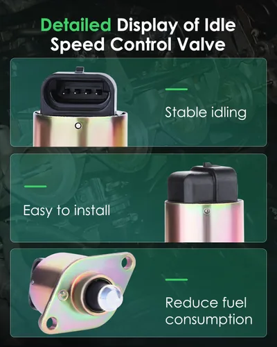 Vista 3 de SCITOO Válvula de control de aire de ralentí compatible con Jeep para Cherokee 4.0l 87-90, para Jeep para Comanche 4.0l 87-90, para Jeep