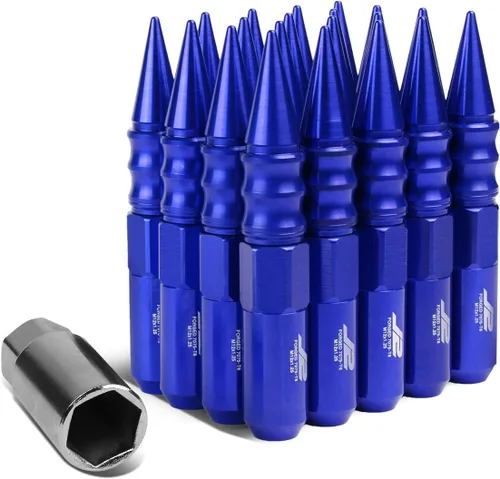 Vista 8 de J2 Engineering LN-T7-021-125-BK 20Pcs M12 x 1.25 7075-T6 Tuerca de aluminio de extremo abierto de 1.969 in con adaptador de enchufe (negro)